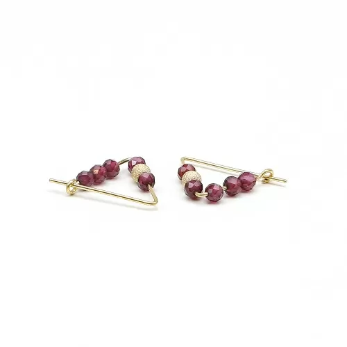 Earrings by Ichiban - Fancy Garnet 14K Gold