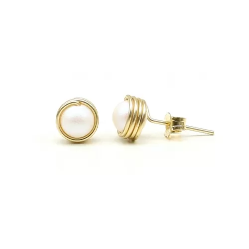 Mini Busted Pearl - Pearlescent White - cercei surub martisor