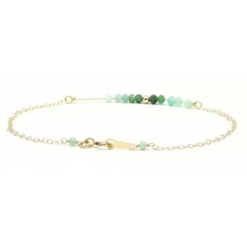 Bratara pentru femei, Ichiban - Lucky Charm Emerald AU14K