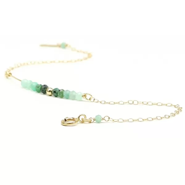 Bratara pentru femei, Ichiban - Lucky Charm Emerald AU14K