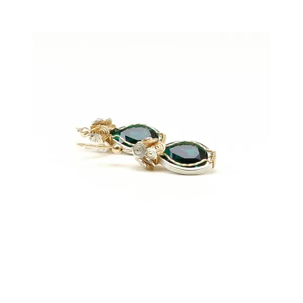 Dangle earrings by Ichiban - Royal Emerald