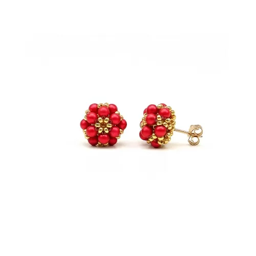 Cercei cu surub, Ichiban - Daisies Rouge