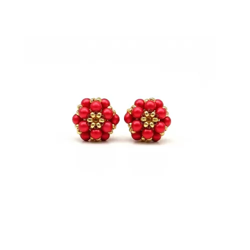 Cercei cu surub, Ichiban - Daisies Rouge