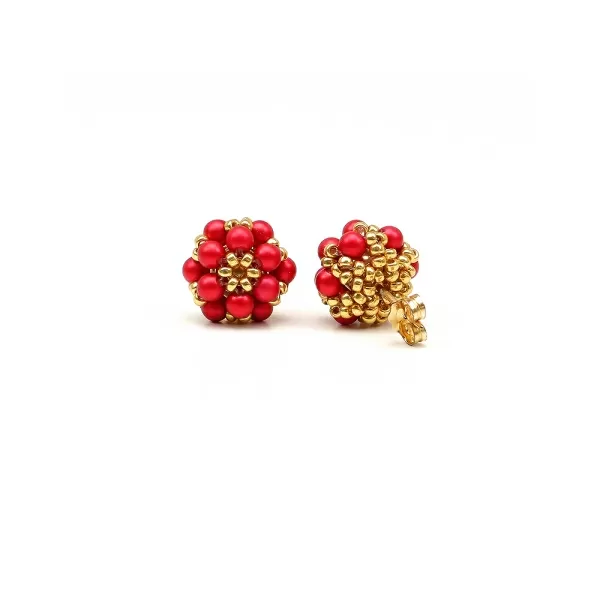 Cercei cu surub, Ichiban - Daisies Rouge