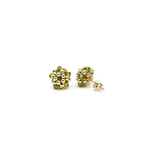 Cercei cu surub, Ichiban - Charm Olivine