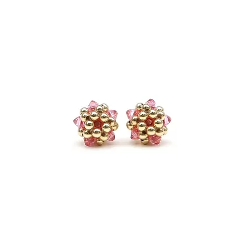 Cercei cu surub, Ichiban - Charm Light Rose