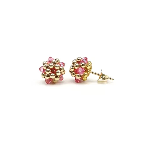 Cercei cu surub, Ichiban - Charm Light Rose
