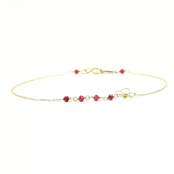 Bratara pentru femei, Ichiban - Flower Power Ruby AU14K