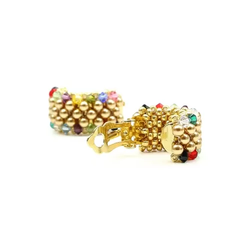 Beauty Multicolor - clips earrings by Ichiban Jewelry