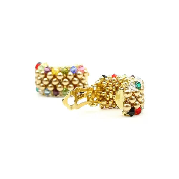 Beauty Multicolor - clips earrings by Ichiban Jewelry