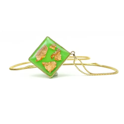Green Foil - pendant by Ichiban