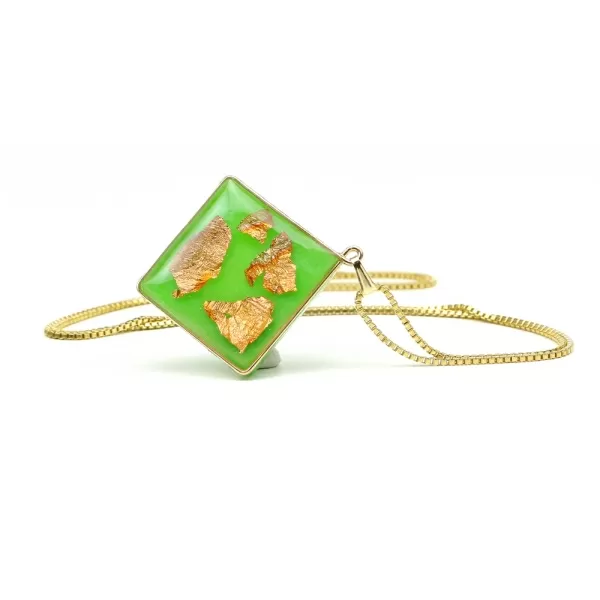 Green Foil - pendant by Ichiban