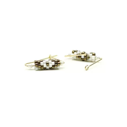 Cercei Ichiban din aur 14K - Fancy Ethnic Style Elegant