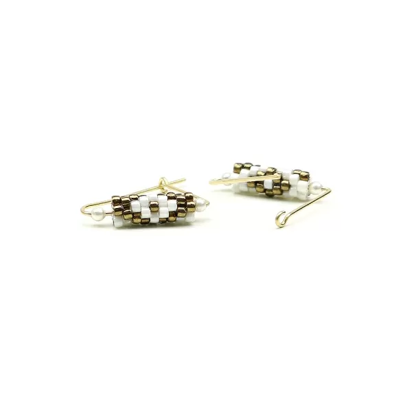 Cercei Ichiban din aur 14K - Fancy Ethnic Style Elegant