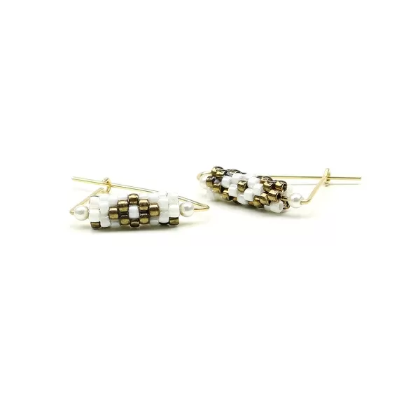 Cercei Ichiban din aur 14K - Fancy Ethnic Style Elegant
