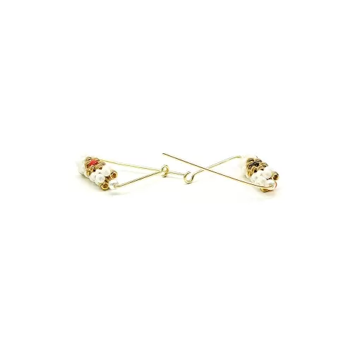 Earrings by Ichiban - Fancy Ethnic Style Yang 14K Gold