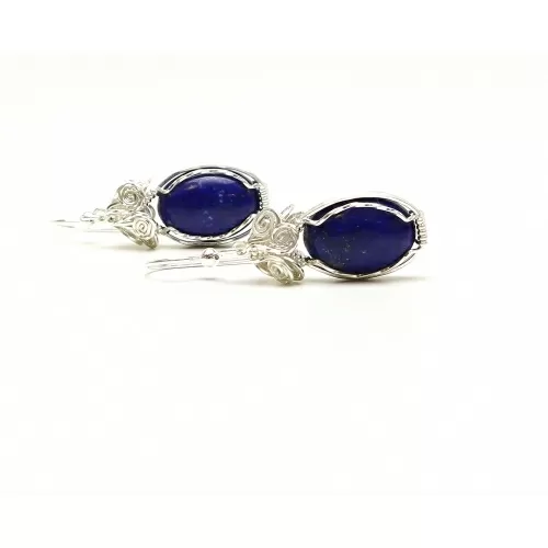 Cercei cu tortite, Ichiban - Lapis Lazuli