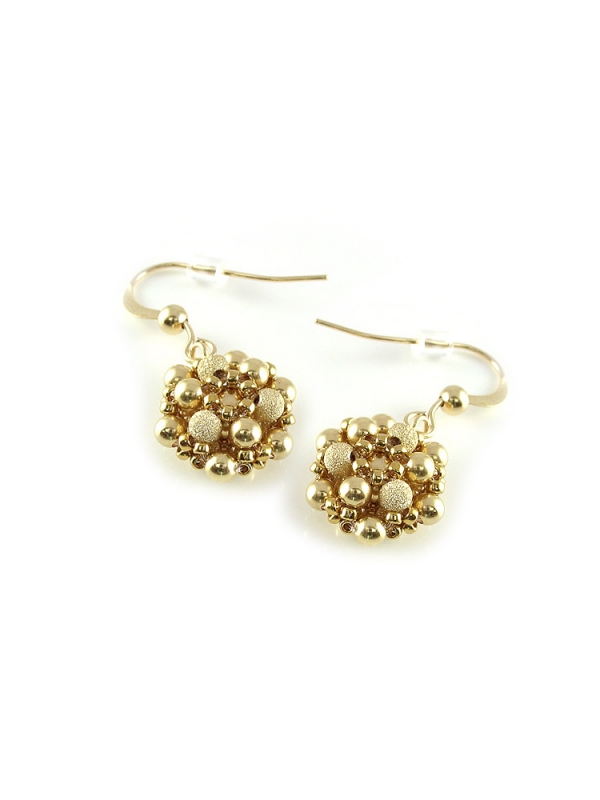 Dangle earrings by Ichiban - Golden Daisies