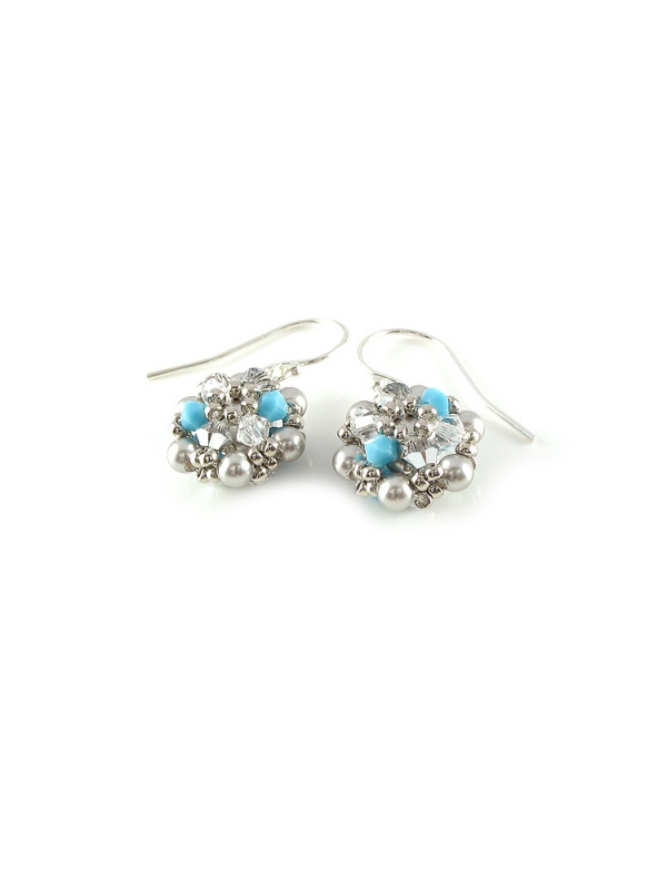 Dangle earrings by Ichiban - Happy Blue AG925