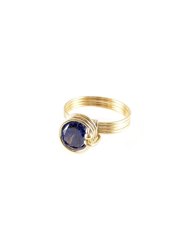 Busted Dark Blue - ring