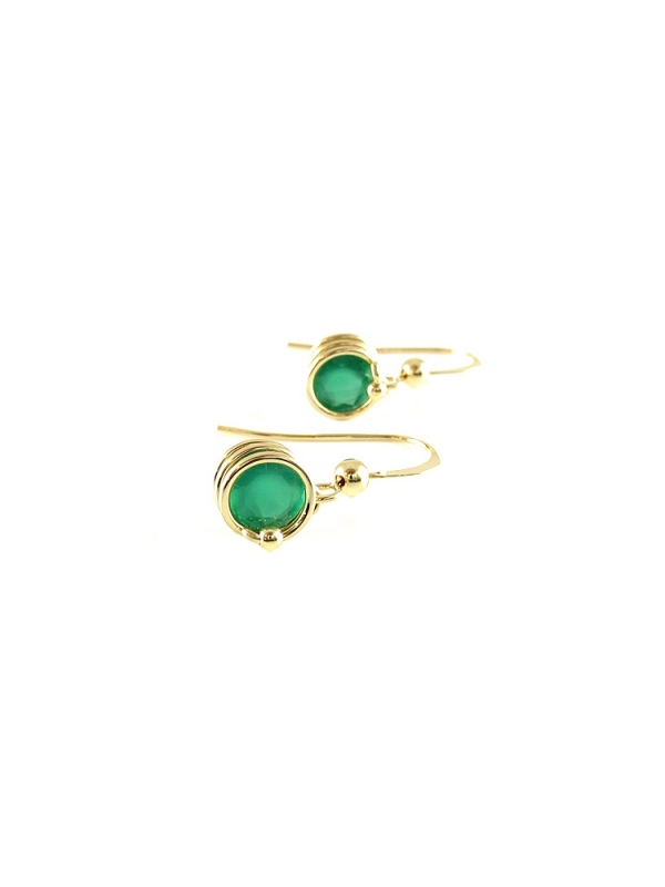 Busted Deluxe Green Onyx - earrings