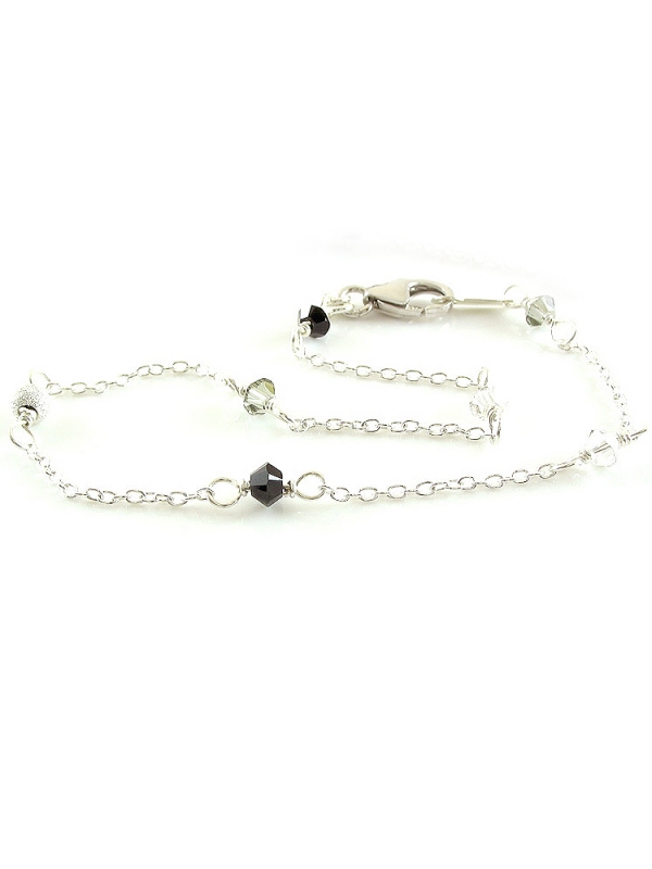 Bracelet by Ichiban - Black Charm 925 Silver