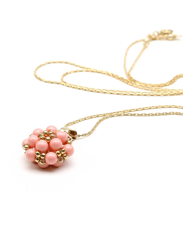 Daisies Pink Coral - pendant