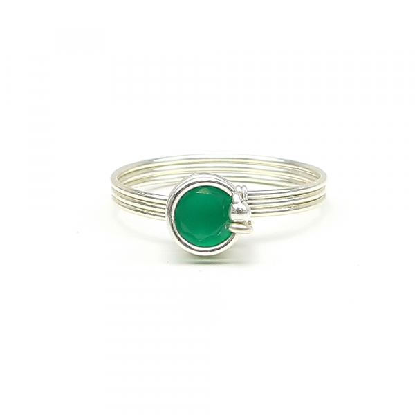 Ring by Ichiban - Busted Deluxe Green Onyx AG925