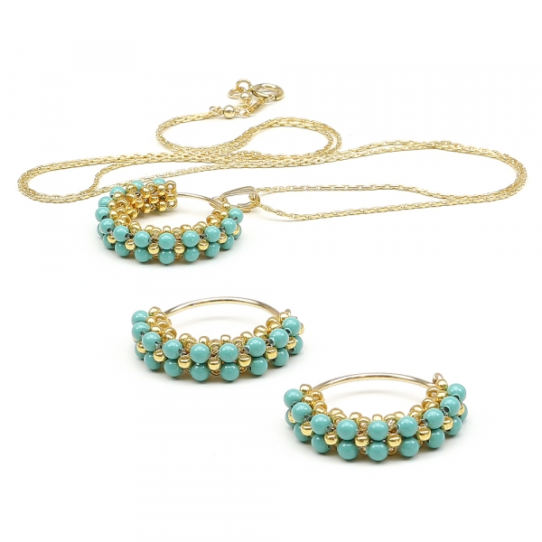 Set pendant and earrings by Ichiban - Primetime Pearls Jade