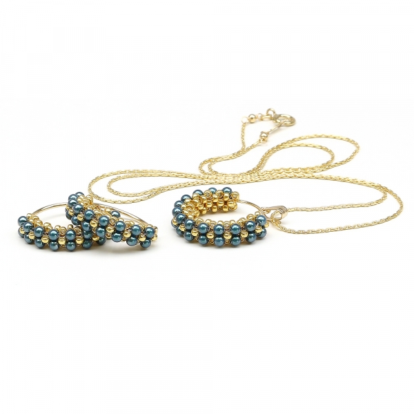Set pendant and earrings by Ichiban - Primetime Pearls Tahitian