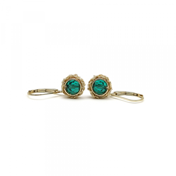 Leverback earrings by Ichiban - Sweet Emerald