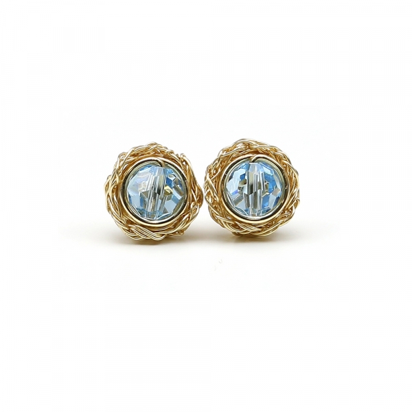 Stud earrings by Ichiban - Sweet Aquamarine