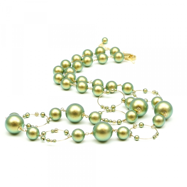 Necklace by Ichiban - Gravity Iridescent Green