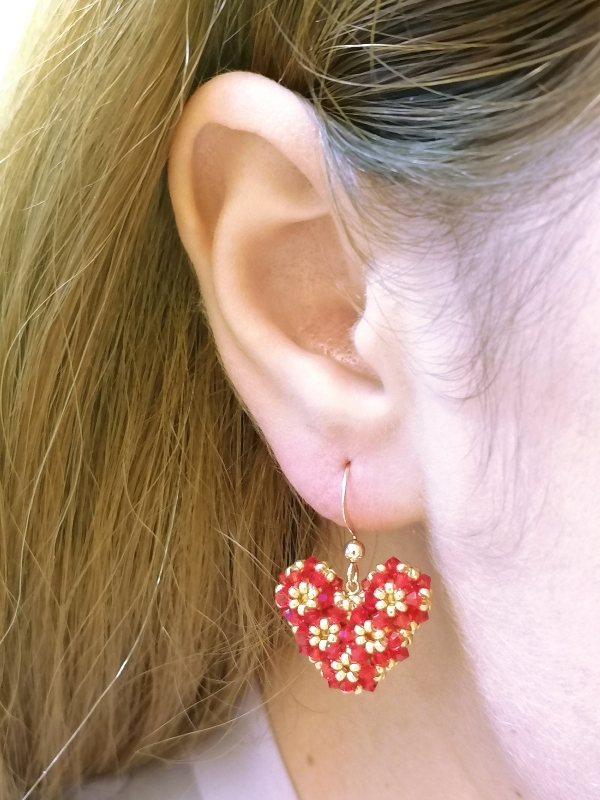 Dangle earrings by Ichiban - Love Around Red