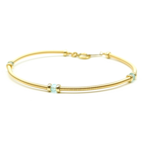 Gemstone bracelet by Ichiban - Vogue Ocean Apatite