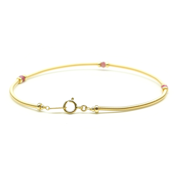 Gemstone bracelet by Ichiban - Vogue Pink Turmaline