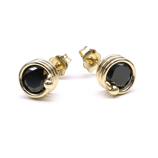 Stud earrings by Ichiban - Busted Black