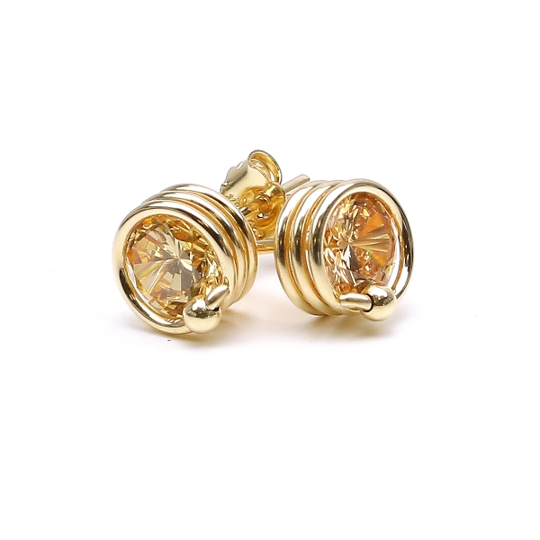 Stud earrings by Ichiban - Busted Champagne