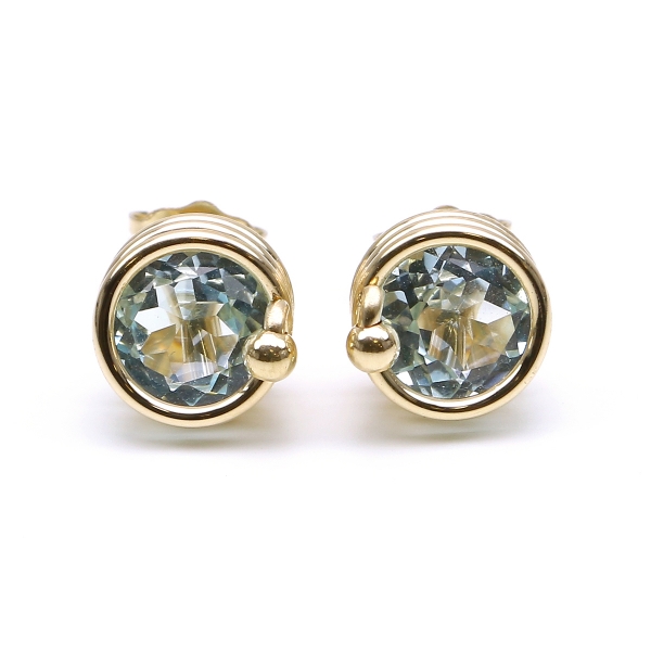 Stud earrings by Ichiban - Busted Deluxe Sky Blue Topaz