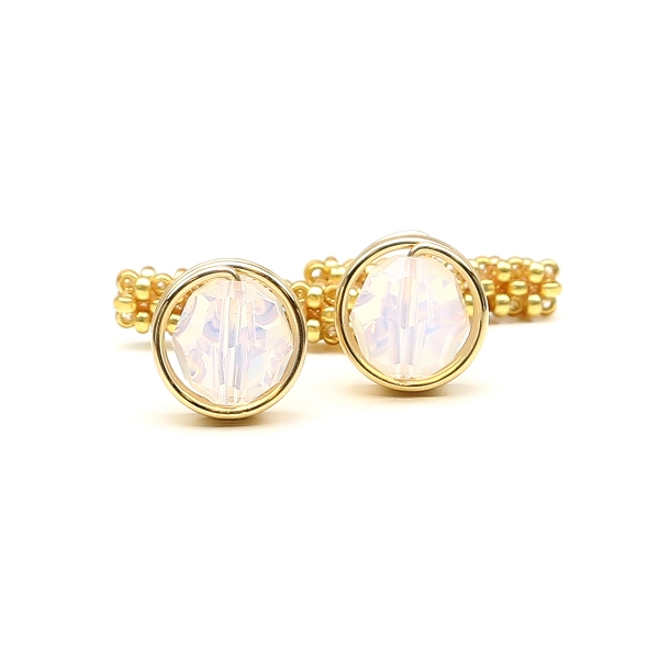 Cufflinks by Ichiban - Busted White Opal