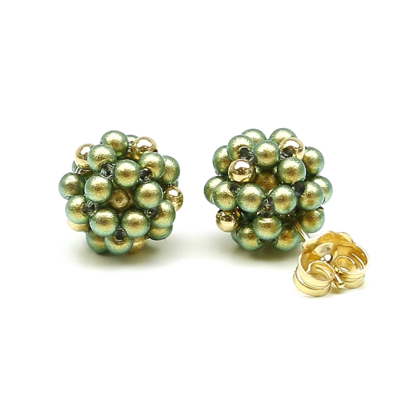 Stud earrings by Ichiban - Green Berry