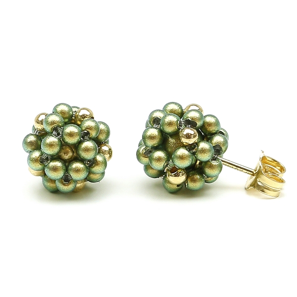 Stud earrings by Ichiban - Green Berry