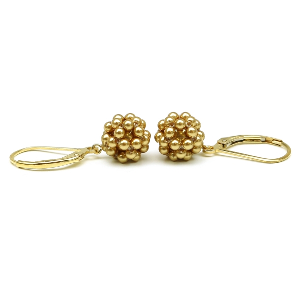 Leverback earrings by Ichiban - Gold Berry