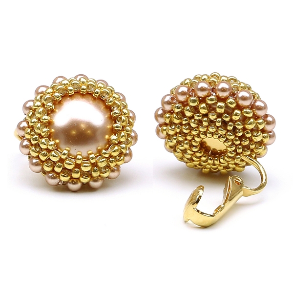 Clips earrings by Ichiban - Rose Moon