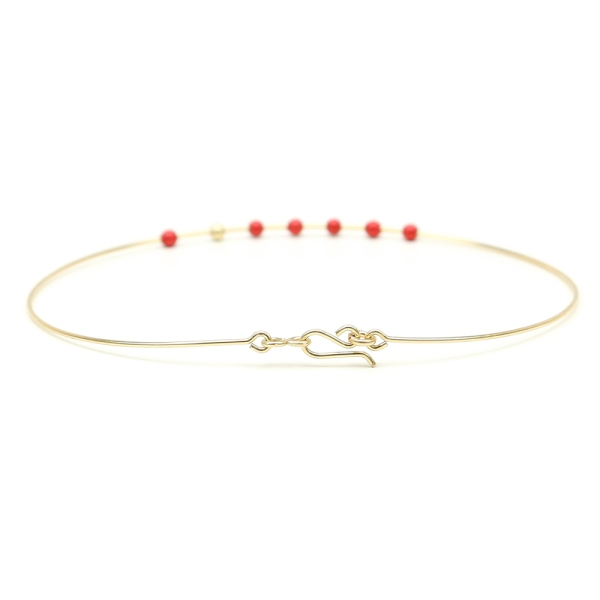 Simple Style Pearls - rouge - fixed bracelet