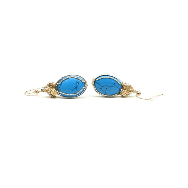 Dangle earrings by Ichiban - Royal Turquoise