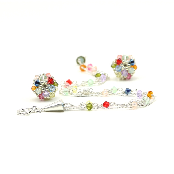 Set bratara si cercei cu surub, Ichiban - Summer Mood AG925