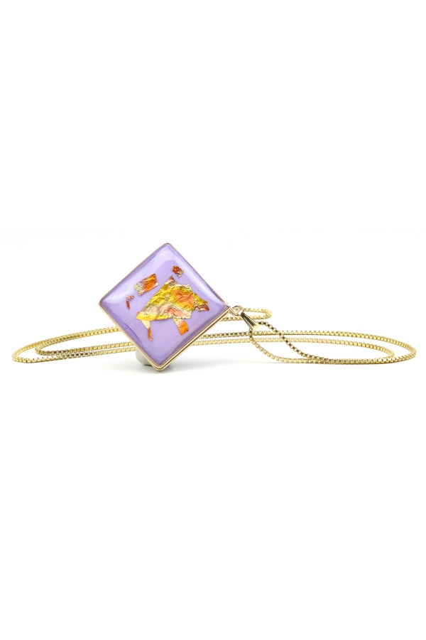 Purple Foil - pendant Ichiban BJewelry