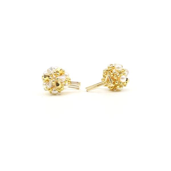 Daisies Aurum - clips earrings Ichiban Jewelry