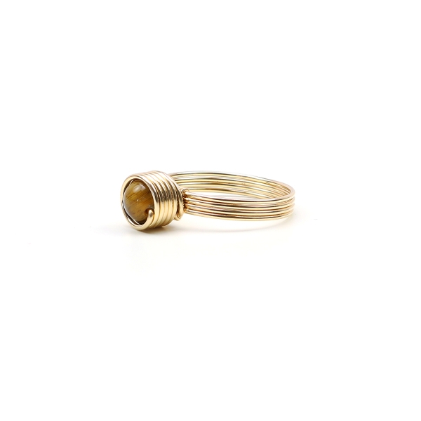 Inel Ichiban - Busted Gemstone Tiger's Eye